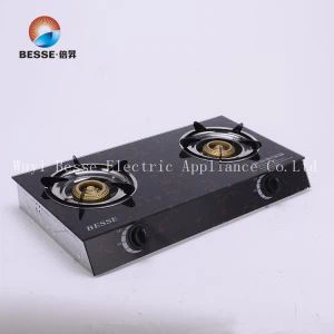 Stolové temperované sklo s plynovými sporákmi s dvojitými pecami